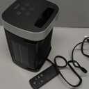 Small Portable Space Heater for Indoor Use - VOCRS 1500W PTC Electric Heater with Thermostat, Remote Control, 12H Timer, Eco and Fan Mode, Rapid and Safe Heating for Bedroom, Office