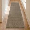 BEQHAUSE Hallway Runner Rugs 2' x 8', Hallway Rug Non-Slip Washable, Runner Rug Absorbent Stain Resistant Hall Rug Carpet Runner, Entryway Rugs Floor Mat Laundry Room Rugs, Taupe