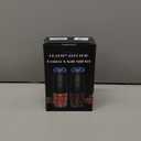 XinXu Upgraded Rechargeable Gravity Electric Pepper and Salt Grinder Set with LED lights, Stainless Steel Automatic Pepper or Salt Grinder Mill Shaker Refillable with Adjustable Coarseness (Black)