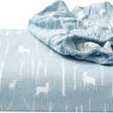 Eddie Bauer - Flannel Sheets King Size, Anti-Pilling & Wrinkle Resistant Cotton, Touchably Soft for All-Season Comfort - Bed Sheets with Matching Pillowcase & Fitted Sheet (Birch Forest Light Blue)