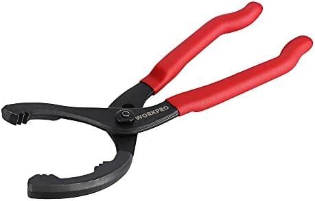 WORKPRO 12" Adjustable Oil Filter Pliers, Wrench Adjustable Oil Filter Removal Tool, Ideal For Engine Filters, Conduit, & Fittings, W114083A WORKPRO 12" Adjustable Oil Filter Pliers, Wrench Adjustable Oil Filter Removal Tool, Ideal For Engine Filters, Conduit, & Fittings, W114083A