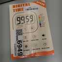 ZILLEEN Kitchen Timer Digital with Magnetic Back for Kids Classroom, White 6 Pack