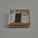 Salt and Pepper Shakers Set with Adjustable Pour Holes - Stainless Steel Spice Dispenser - Perfect for Pink Himalayan, Table Salt, Black and White Pepper