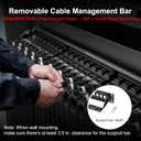 Jadaol [UL Listed] 24 Port Patch Panel Rackmount or Wall Mount 19-Inch, 1U Cat 6 Network Panel Preloaded with 24 Keystone Couplers Plus 1 Spare, 10Gbps Ethernet Panel with Cable Management & Back Bar