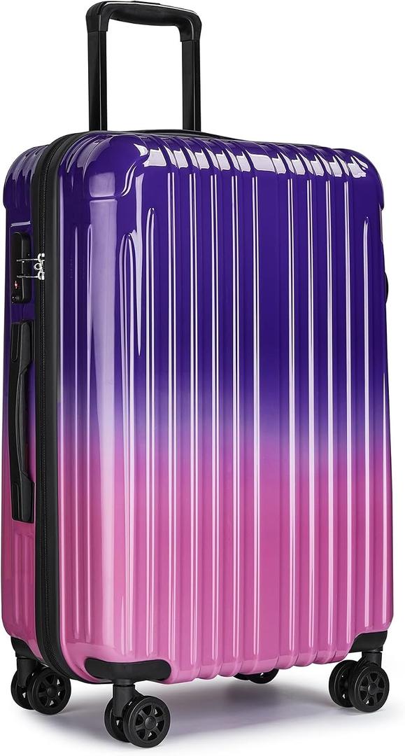 Carry on Luggage 22x14x9 Airline Approved, Expandable 20 Inch Hardside Suitcase with Wheels TSA Lock, PC+ABS Lightweight Carry on Suitcases for Women