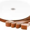 Brown Velvet Ribbon 1'' 50 Yards Velvet Fabric Vintage Ribbon for Christmas Tree, Gift Wrapping, Flower Bouquet, Wreath Decorations, Bow Making (Brown, 1"-50 Yard)