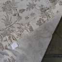 jinchan Lined Linen Floral Curtains for Living Room, 84 Inch Length Printed Flower Farmhouse Patterned French Country Back Tab Taupe Window Drapes Set Privacy Bedroom Curtains, 2 Panels