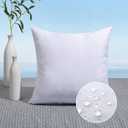 MIULEE 18x18 Pillow Insert Throw Pillow Insert, Outdoor Pillows Water-Resistant Premium Outdoor Pillow Stuffer Sham Square for Couch Sofa Patio Furniture Cushion Porch Swing
