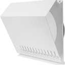 Vent Systems 10" Inch Air Supply Vent Cover with Rubber Gasket - White Galvanized Steel - Robust and Weatherproof Outdoor Air Intake Box - Duct or Surface Mounting - Rain and Snow Protection