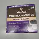 VitaCup Mushroom Coffee Pods, with Lions Mane for Memory & Clarity, 10ct BB 12/19/27