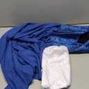 Scarlet Darkness Renaissance Costume Women Medieval Corset Dress Puff Sleeve Fairy Dress (14, Navy Blue)