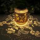 Solar Lanterns Outdoor Waterproof, Birthdays Gifts for Women Mom and Grandma, Metal Hanging Lanterns Hummingbird Decor Garden Decorative Solar LED Light for Yard, Patio, Lawn, Porch, Backyard