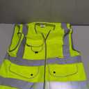 JKSafety 9 Pockets Class 2 High Visibility Zipper Front Safety Vest With Reflective Strips, Yellow Meets ANSI/ISEA Standards (Medium, Yellow)