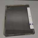 Feams Slim Case for iPad Air 11-inch M3 2025 / M2 2024, iPad Air 5th Generation 2022 / iPad Air 4th Generation 2020 10.9 Inch Case Clear Back with Pencil Holder & Auto Sleep, Purple Flowers