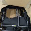 Drive Medical Lightweight Folding Transport Wheelchair - Reliable Mobility Support - Durable Steel Frame - Swing-Away Footrests - Compact Travel Design - Silver