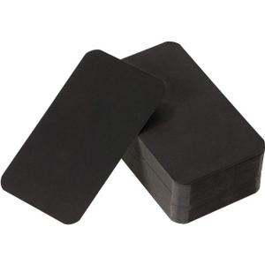 Tupalizy 100PCS Small Blank Paper Message Note Business Cards Double-Sided Mini Greeting Place Name Vocabulary Word Flash Cards Graffiti Scrapbookings DIY Gift Tags Label (Black)