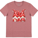 CQF Women Valentines Day Shirts Cute Gnome Love Heart T-Shirt Casual Lover Wife Day Tee Tops