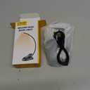 Glocusent Willow Book Light for Reading in Bed, 10LED Bright Reading Light, 3 Colors & 3 Brightness, Rechargeable Book Light Lasts for 80hr, Lightweight Clip on Book Light, Perfect for Book Lovers (Black)