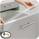 Cabinet Protectors for Kitchen Cabinets, Cabinet Door Protector Garbage Drawer Protector Edge Guard, Plastic Slip on Protectors for Cabinets 3/4" Thick, 18" Length