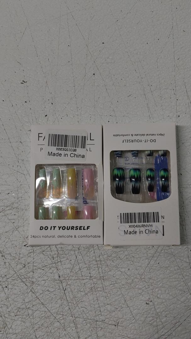 48 Pcs Tip Fake Nail,  Nail Art