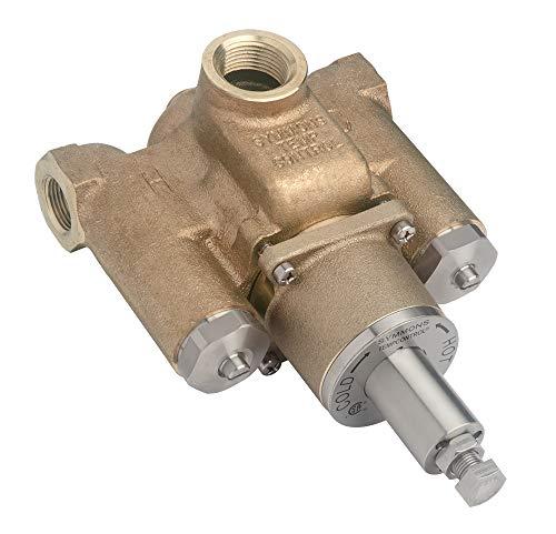 SYMMONS INDUSTRIES 7-400 Tempcontrol Thermostatic Mixing Valve, 3/4" x 1", Rough Brass