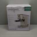 Spacekey Espresso Machine 20 Bar, Espresso Maker with Milk Frother Steam Wand, Stainless Steel Espresso Coffee Machines for Home, Cappuccino, Latte Maker with 58oz Removable Water Tank, White