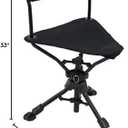 ALPS OutdoorZ Triad Swivel Stool, 1 ft 11.5 in x 1 ft 11.5 in x 2 ft 9 in