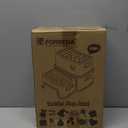 Forbena Toddler Step Stool for Bathroom Sink, 2 Step Stool for Kids Toilet Potty Training, Non-Slip Toddlers Baby Child Kid Plastic Poop Stools with Handle for Kitchen Counter Bed (White-Grey)