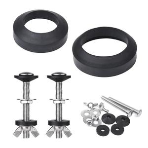 Tank to Bowl Bolt & Gasket Kit, 304 Stainless Steel Bolts, High-Density Foam Rubber Gasket, Compatible with 2-Inch and 3-Inch Seals, Easy Installation for Leak and Loose Connection Repairs