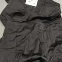 Caracilia Womens Golf Tennis Dress 2 Piece Sets Polo Neck Sleeveless Workout Athletic Summer Mini Dresses with Shorts Pockets Small Black M