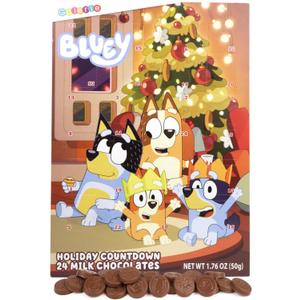 Galerie Bluey Advent Calendar, Countdown To Christmas 2025, 24 Days with Chocolate, 1.76 Ounces