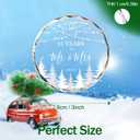 15th Anniversary Ornament Gifts for Couple, 15 Year Wedding Gifts for 15th Anniversary, Glass Keepsake 15 Year as Mr and Mrs Christmas Ornaments