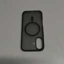 SUPFINE Magnetic for iPhone 17 Case (Compatible with MagSafe)(Military Grade Drop Protection) Translucent Matte Shockproof with Anti-Fingerprint Phone Cover,Black