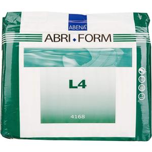 Abena Abri-Form Comfort Plastic-Backed Briefs, Level 4, (Medium To Large Sizes) Large, 12 Count