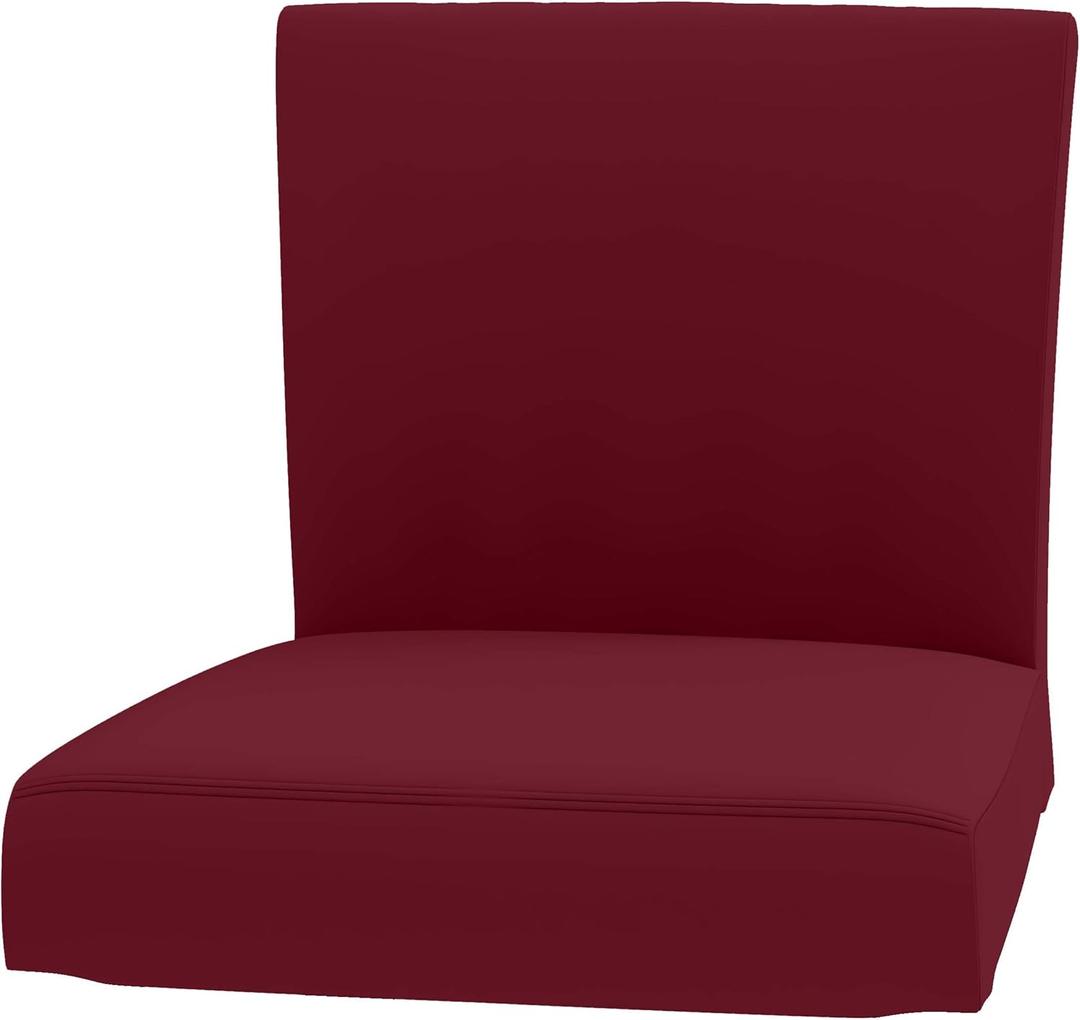 The Heavy Duty Cotton Henriksdal Bar Stool with Backrest Cover Replacement is Made Compatible for IKEA Henriksdal Bar Stool Chair Cover Or Slipcover (Wine Red)