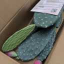 Artificial Cactus Plant Outdoor, 41 Tall UV-Resistant Fake Cacti Plants with Realistic Pads & Vibrant Fruits in Brown Pot, Faux Floor Plant for Indoor Home Living Room Foyer Porch Balcony