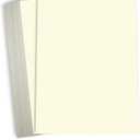 Hamilco Cream Colored Cardstock Thick Paper - 8 1/2 x 11" Heavy Weight 130 lb Cover Card Stock - 50 Pack