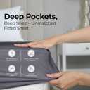 Utopia Bedding Fitted Sheet - Pack of 2 Bottom Sheets - Soft Brushed Microfiber - Deep Pockets, Shrinkage & Fade Resistant - Easy Care (Full, Grey)