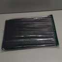 Color&Geometry Chenille Pile Bathroom Rugs Upgraded Denser, 17"x29.5" Non Slip Absorbent Black Bath Mats for Bathroom Thin Fit Under Door, Washable Quick Dry, Standard Sized