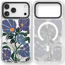 Rosarnnah for iPhone 17 Pro Max Case Cute - Compatible with Magsafe - Durable Shockproof 6.6 ft Drop Impact Phone Case - Funny Passiflora Caerulea Design (6.9") Clear