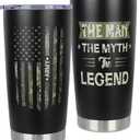 Army Gifts for Men - Veterans Day Gifts Ideas - Military Gift for Men Fathers Day Retirement Soldiers Dad Gift - Miltary Present for Boyfriend Army Travel Stainless Steel Tumbler