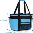 Fasrom XL Beach Tote Bag with Cooler Compartment, Large Mesh Beach Pool Bag with Wet & Dry Separation for Swim, Travel