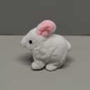 Easter Bunny Toy,Bunby Realistic Rabbit Toy,Easter Realistic Rabbit Toys,Interactive Plush Bunny,Realistic Bunny Can Walk and Talk,Lifelike Movements, Hops,Twitches & Wiggles Ears,Easter Gift(White)