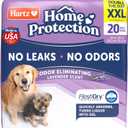 Hartz Home Protection Lavender Scented Dog Pads, XXL 20 count, Super Absorbent & Won't Leak, Odor Eliminating