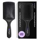 ERGO Ionic Paddle Hair Brush  Large Polishing Brush for Long-Lasting Shine, Detangling Brush for Wet & Dry Hair Care, Hair Styling Tool for Blow Drying (ER1000)