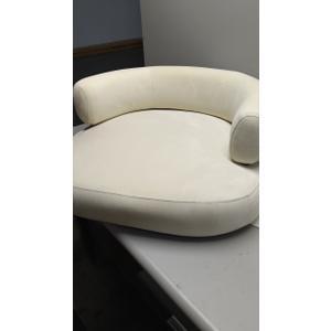 Swivel Barrel Chair, Velvet Accent Armchair Swivel Club Chair for Living Room Bedroom Reception Room, 1 Pack, Beige