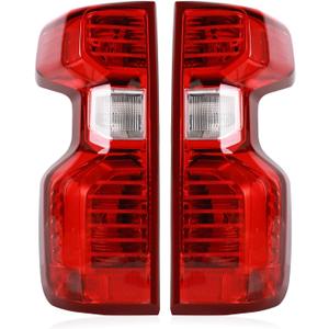 Tail lights Assembly Compatible with 2019-2025 Chevy Silverado 1500 2500HD 3500HD,Rear Light Taillights Replacement for GM2801308 84554656 GM2800308 84554657
