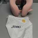 Car Pillow for Big Kids Travel Neck Pillows, Memory Foam Neck Support Travelling Pillow with Washable Cotton Pillowcases and Storage Bag, for Airplane, Train, Flight and Home Use Pink (6-12Y/O)