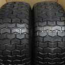 16x6.50-8 Flat Free Riding Lawn Mower Tire and Wheel, 2 Pcs 16x6.5-8nhs Garden Tractor Lawnmower Tyre, with 3/4" & 5/8" Bearing, 3" -4.5" -6" Centered Hub