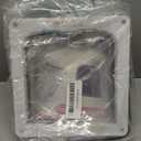 goTeamghjkl Cat Door Flap (Outer Size 7.5" x 7.8"), 4 Way Locking Medium Cat Door for Interior Exterior Doors, Weatherproof Pet Door for Cats Doggie Kitty and Kittens with Circumference < 15.75" (White)